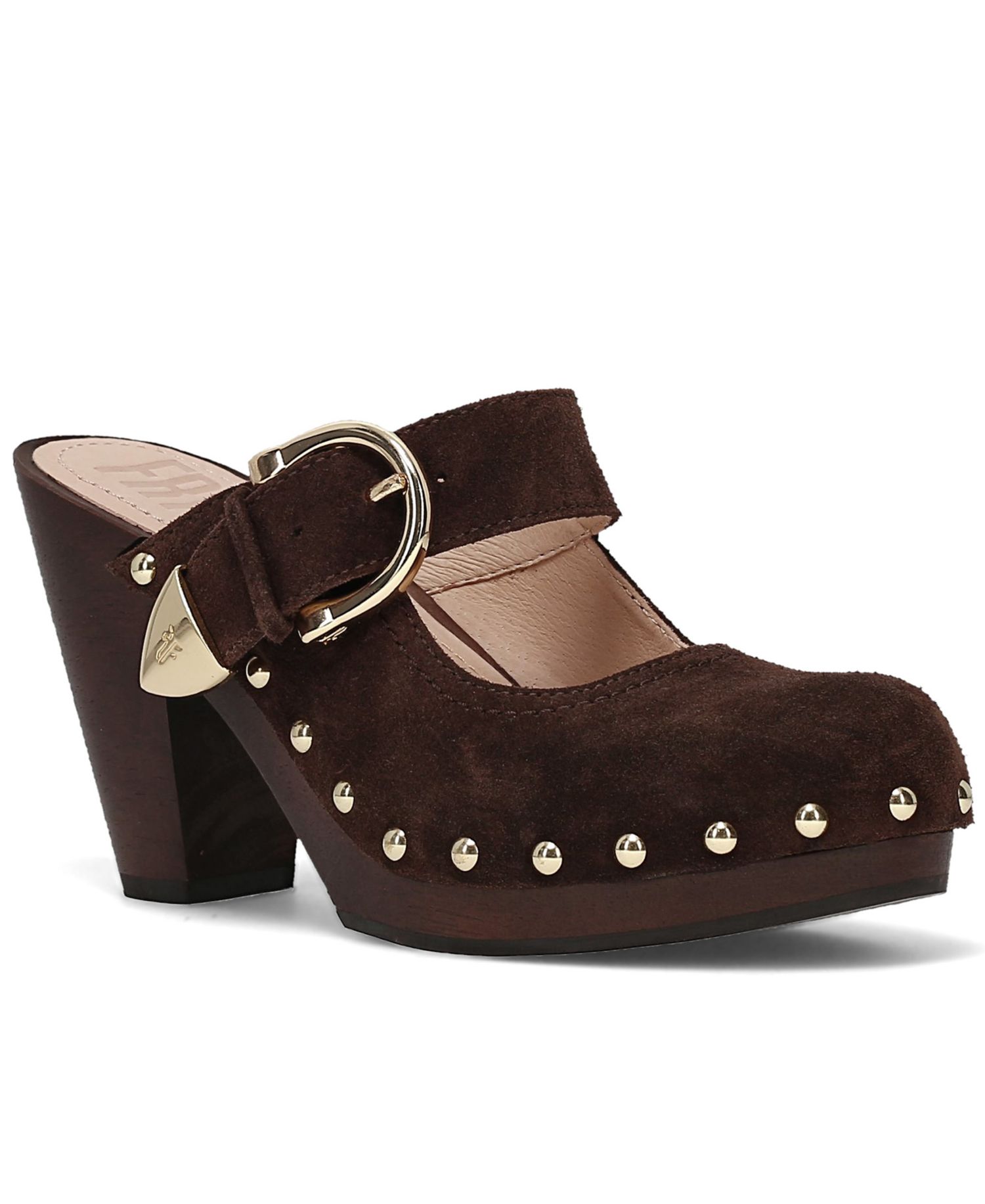 Women's Cindy Buckle Heeled Clogs