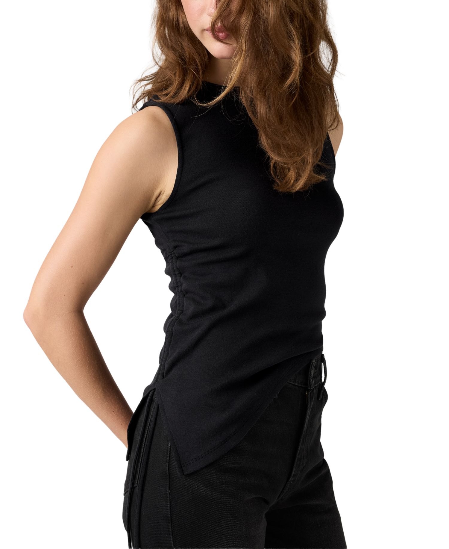 Women's Alila Asymmetrical Ribbed-Knit Tank Top