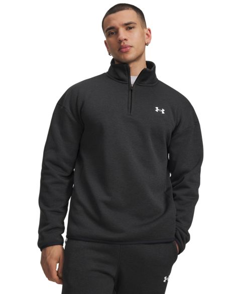 Мужская толстовка Under Armour Armour Fleece Twist, цвет: Чёрный / Белый