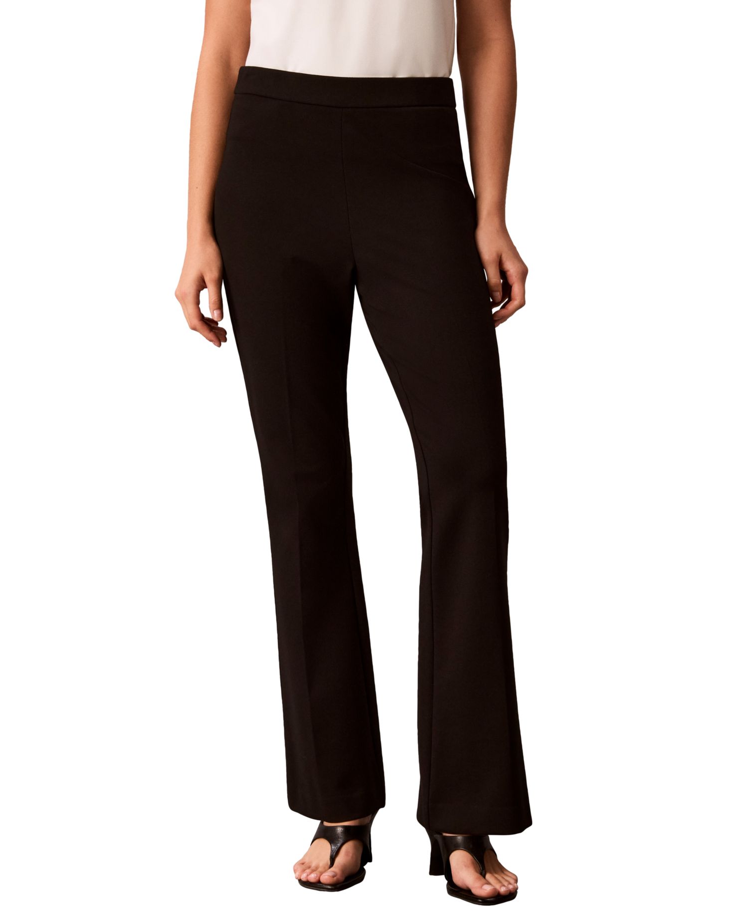 Women's High-Waisted Pull-On Bootcut Pants