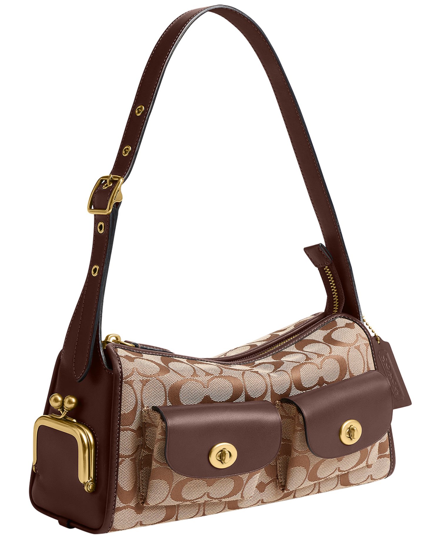 Originals Haversack Turnlock Medium Signature Jacquard Shoulder Bag 27