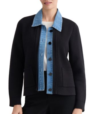 Petite Notch Collar Cardigan
