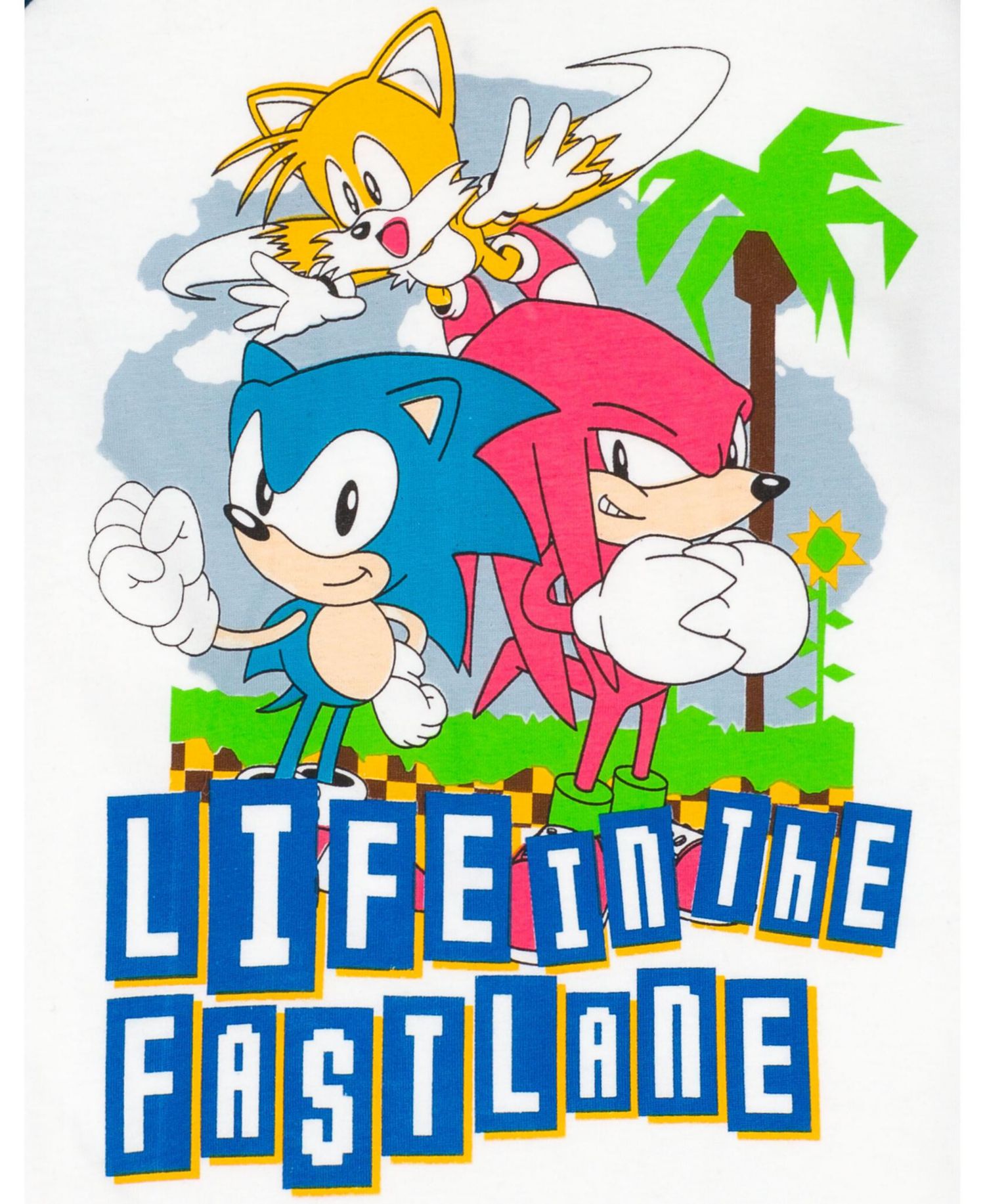 Little Boys Sonic the Hedgehog Tails Knuckles 2 Pack T-Shirts Toddler|Child 4-20