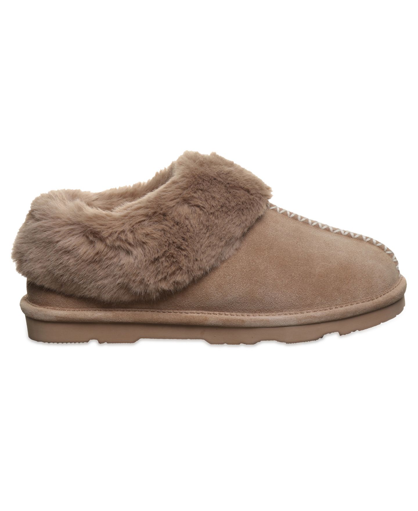 Женские тапочки Bearpaw Bella Suede Slip-On Slippers, цвет: Берёзовый — фото 2