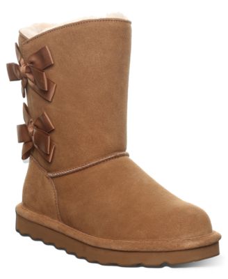 Women's Zaria Ribbon Bow Detail Mid-Calf Boots