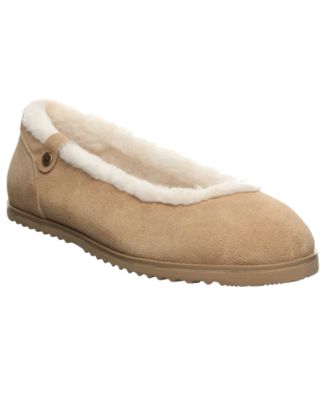 Women's Delphi Faux Fur Trim Ballet Flats