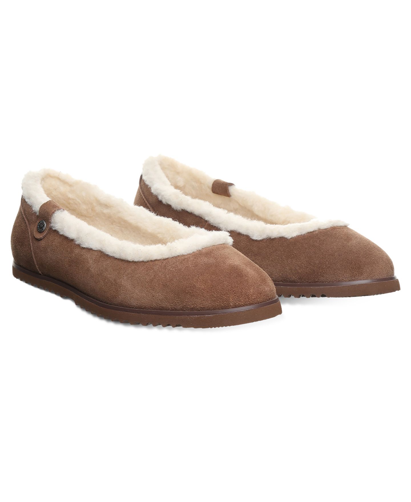 Женские балетки Bearpaw Delphi с отделкой из искусственного меха, цвет: Какао — фото 6