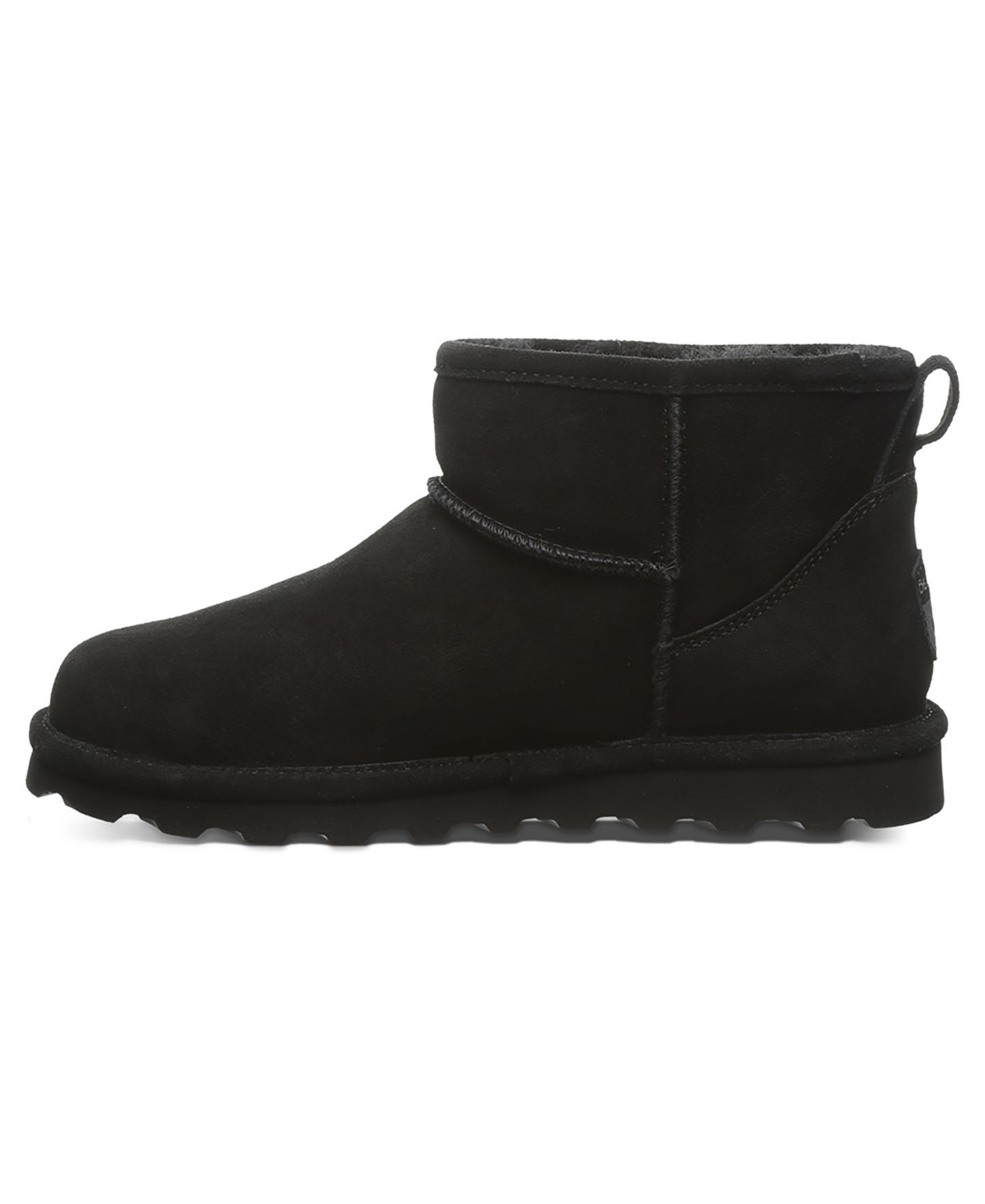 Женские ботинки BEARPAW Shorty Round Toe Suede Booties, цвет: Чёрный — фото 6