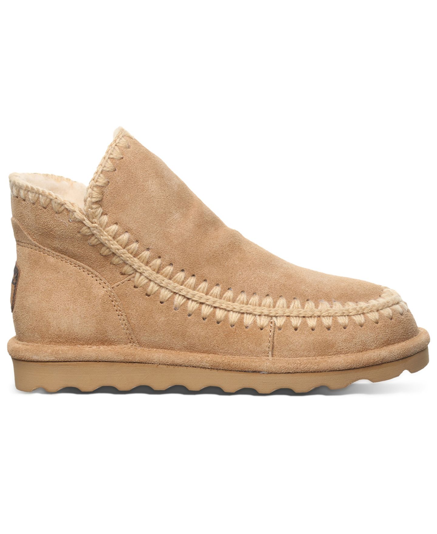 Женские ботинки BEARPAW Winter Crochet Detail Ankle, цвет: Кофейный — фото 2