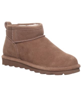 Women's Shorty Round Toe Suede Booties