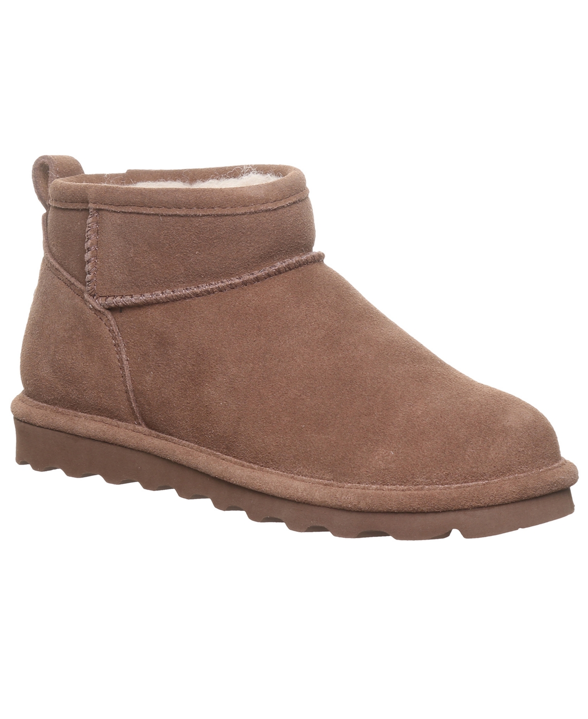 Bearpaw Women's Shorty Round Toe Suede Booties In Cocoa