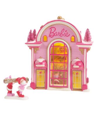 North Pole Village Barbie Gown Boutique & Figurine 2-Piece Set
