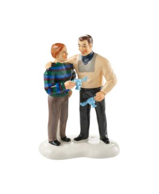 Snow Village Moose Mug Toast Figurine