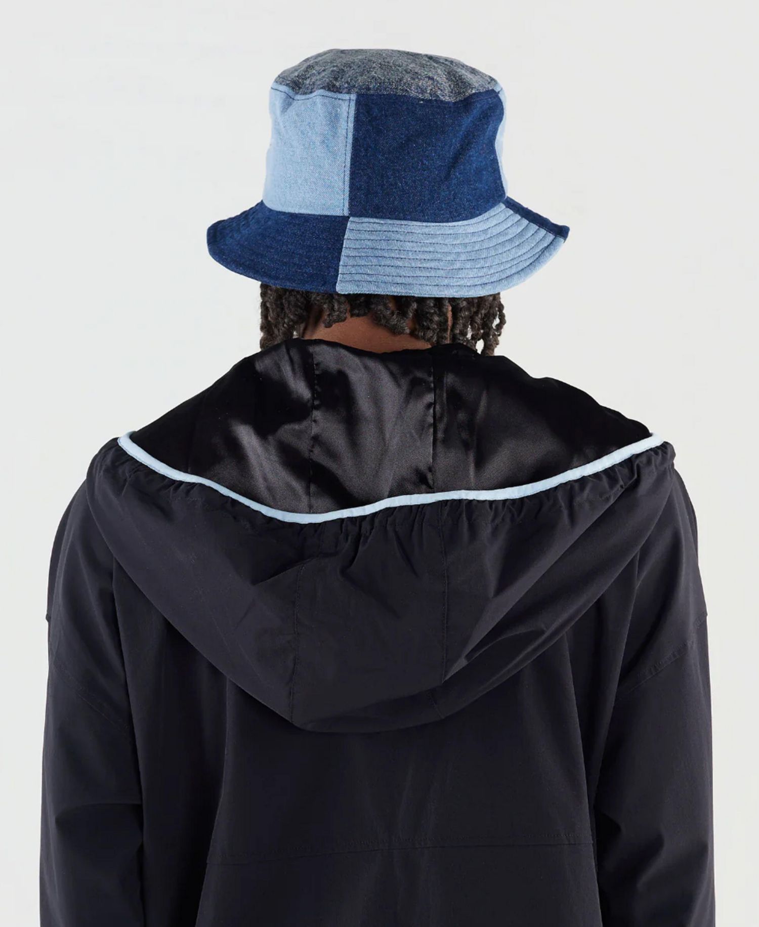 Unisex Denim Satin Lined Bucket Hat