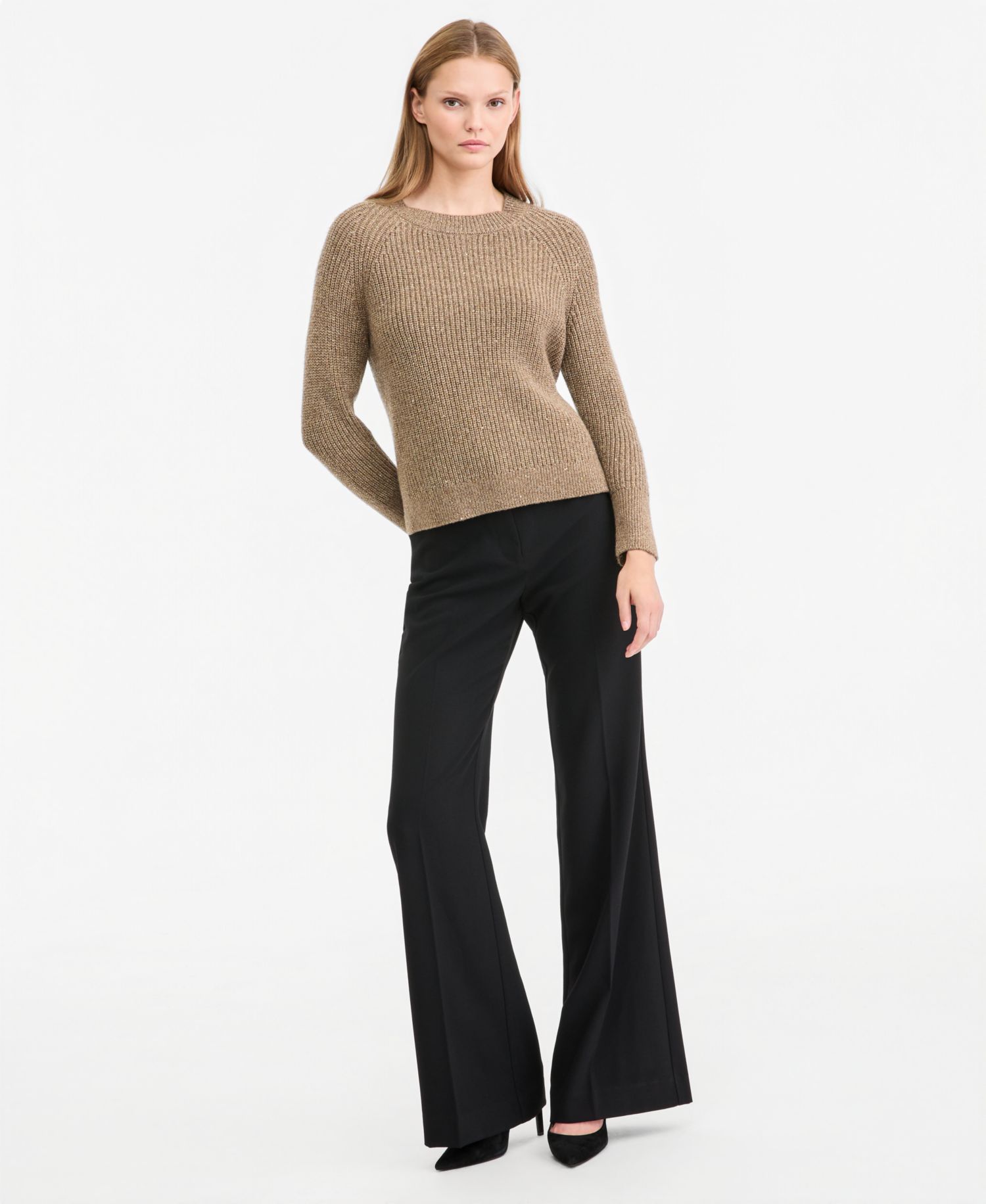 Women's Kimberly Ribbed-Knit Crewneck Sweater