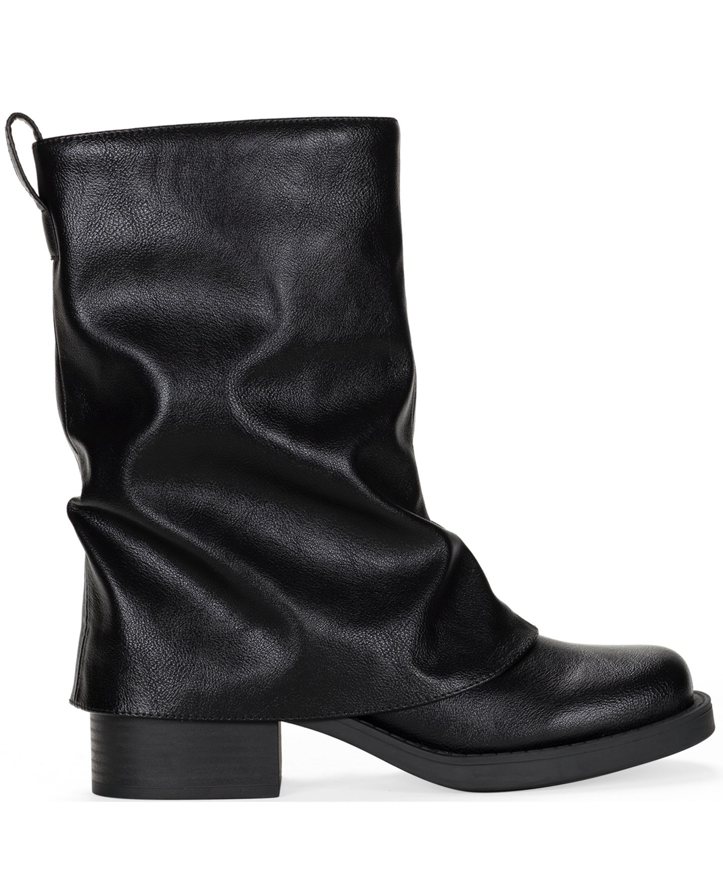 Женские ботинки Wild Pair Wilhelmiina Mid Shaft Block Heel Booties, цвет: Чёрный — фото 2