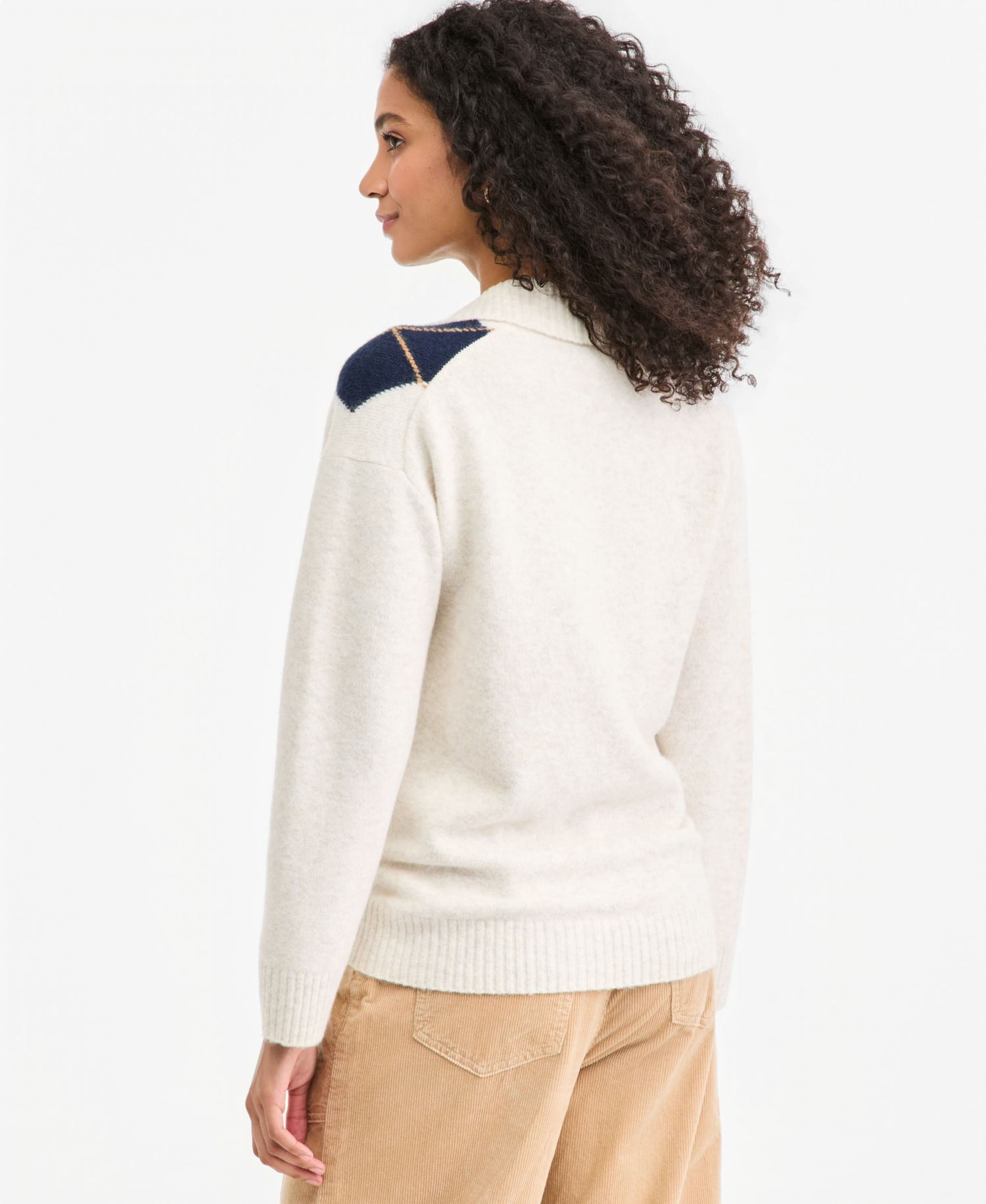Women's Long-Sleeve Polo Sweater