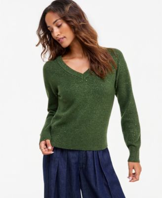 Women's Roving Sequin Long-Sleeve Loose-Fit Sweater