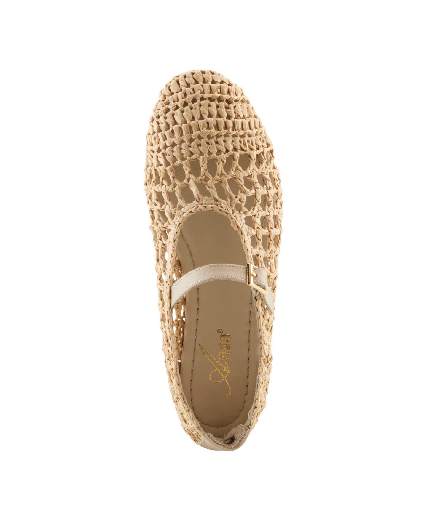 Женские балетки Azura Thevineyard Ballet with Crochet Knit Upper, цвет: Бежевый — фото 3