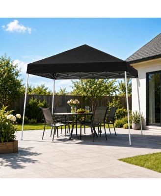  10x10 ft Pop Up Canopy Tent with Slant Legs, UV and Water-Resistant