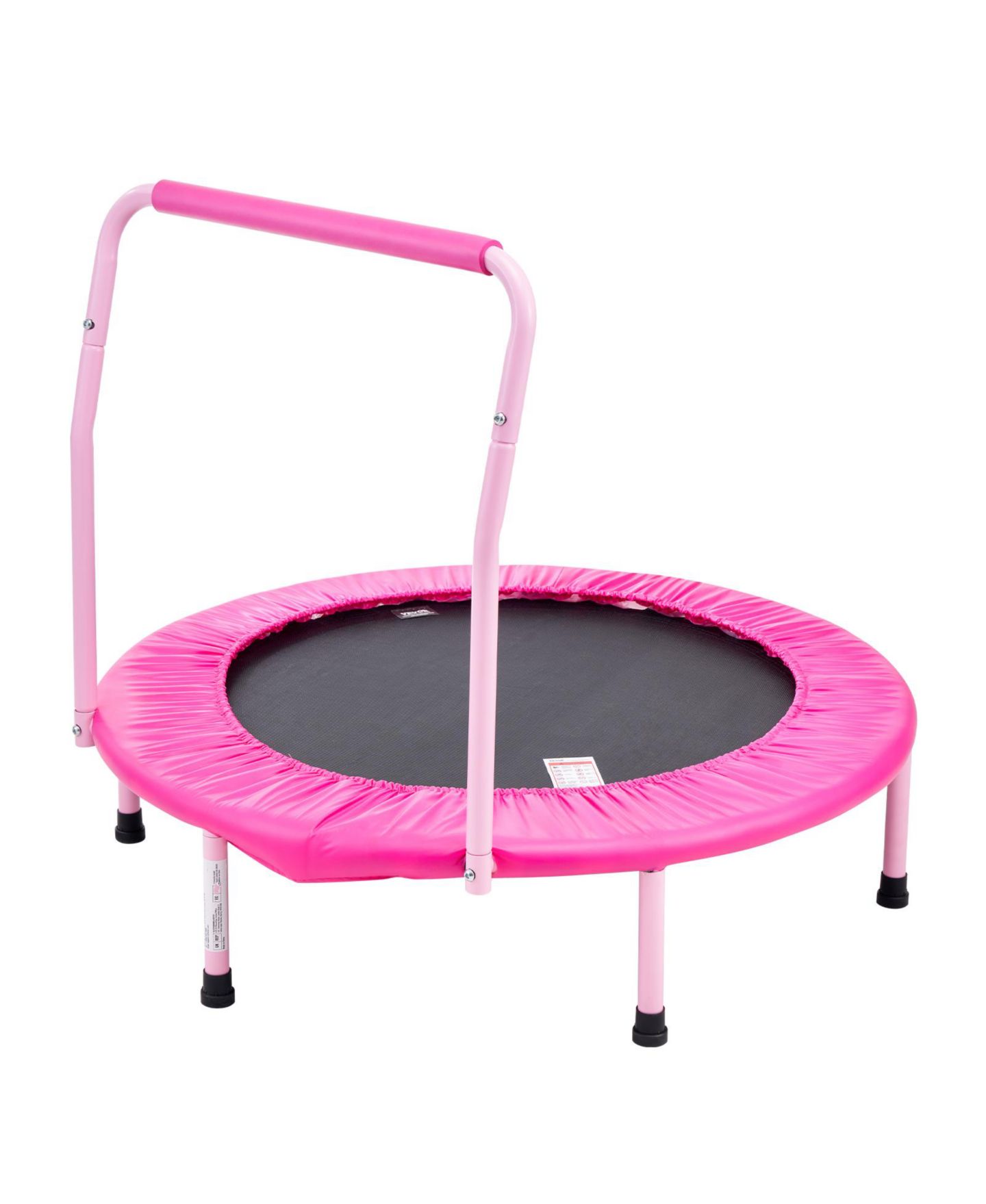 Детская игрушка HONGGE 36" Foldable Padded Handle Trampoline, Ages 3+, цвет: Нежно-розовый — фото 11