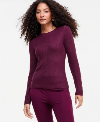 Women's Rhinestone Rib Sweater