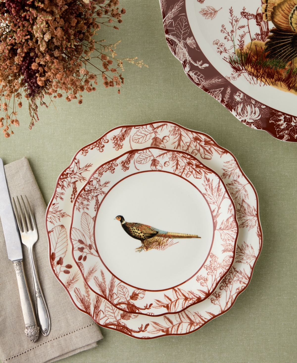 Certified International Pheasant Grove Salad Plates, Set of 4