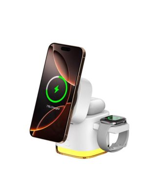 5-in-1 Qi2 Wireless & 30W Fast Charging Station, Compatible with iPhone, Apple Watch, and AirPods