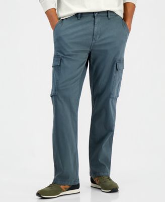 Men's Pleated Straight-Fit Cargo Pants