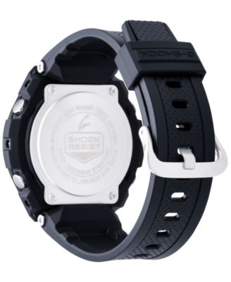 Men's Analog-Digital Black IP with Black Resin Strap G-Steel Watch 51x53mm GSTS100G-1B