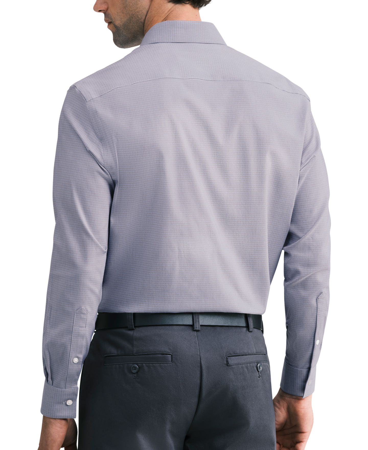 Мужская рубашка Van Heusen Ultra Stretch Wrinkle-Free Dress Shirt, цвет: Коричневый кобальтовый — фото 2