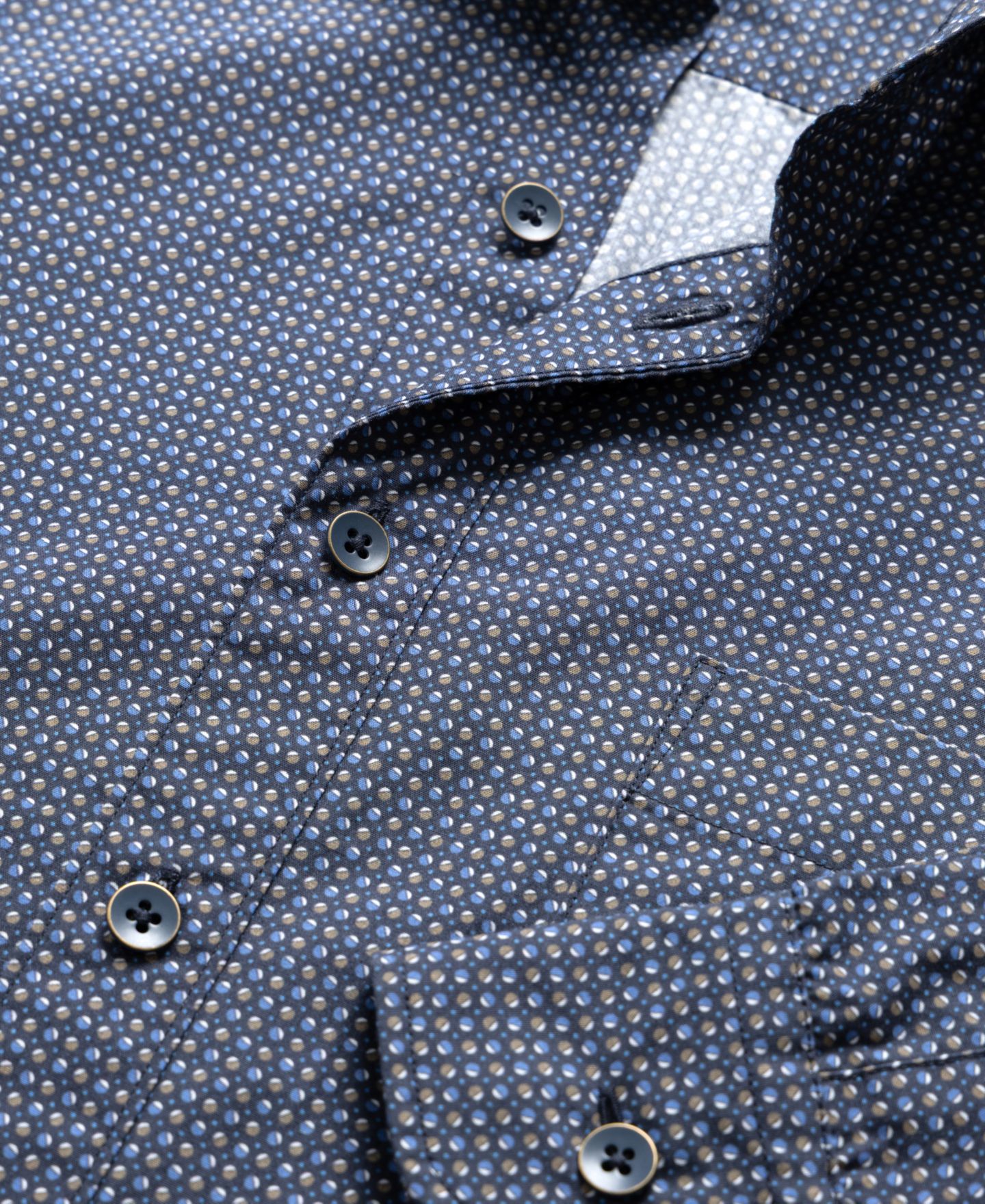 Мужская рубашка Rodd & Gunn Masson Creek Cotton, цвет: Чернильный — фото 2