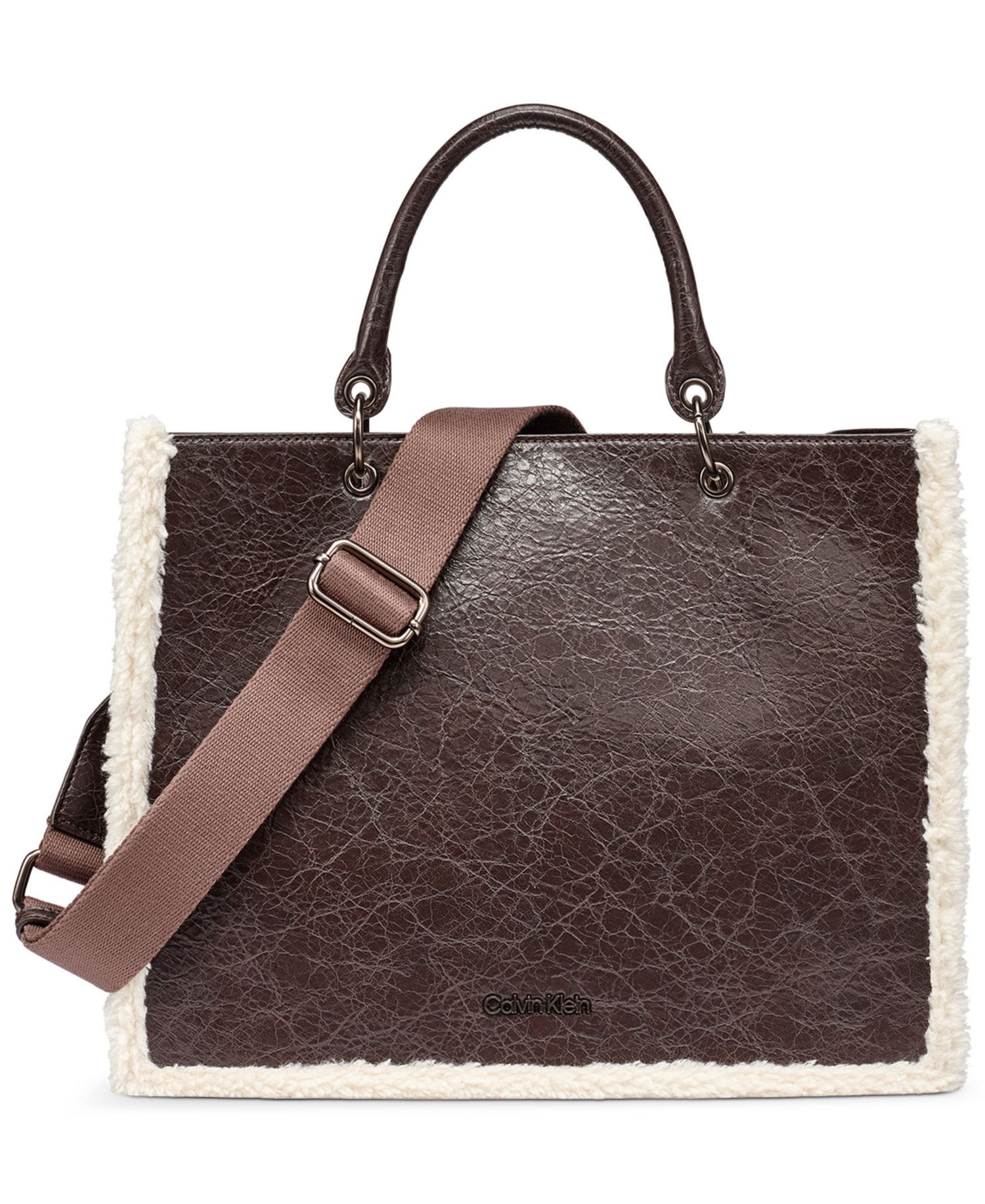 Kieran Medium Sherpa Tote Handbag