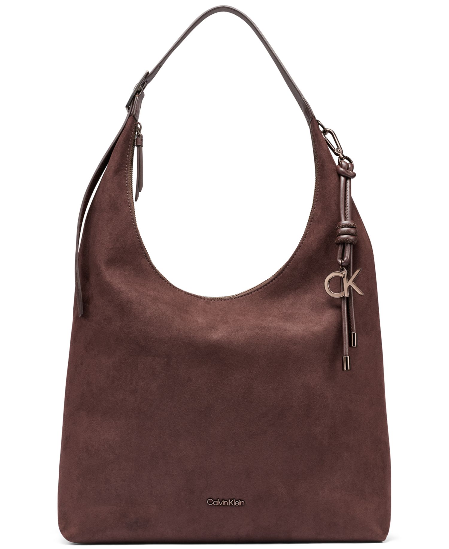 Erina Faux Suede Large Hobo Handbag