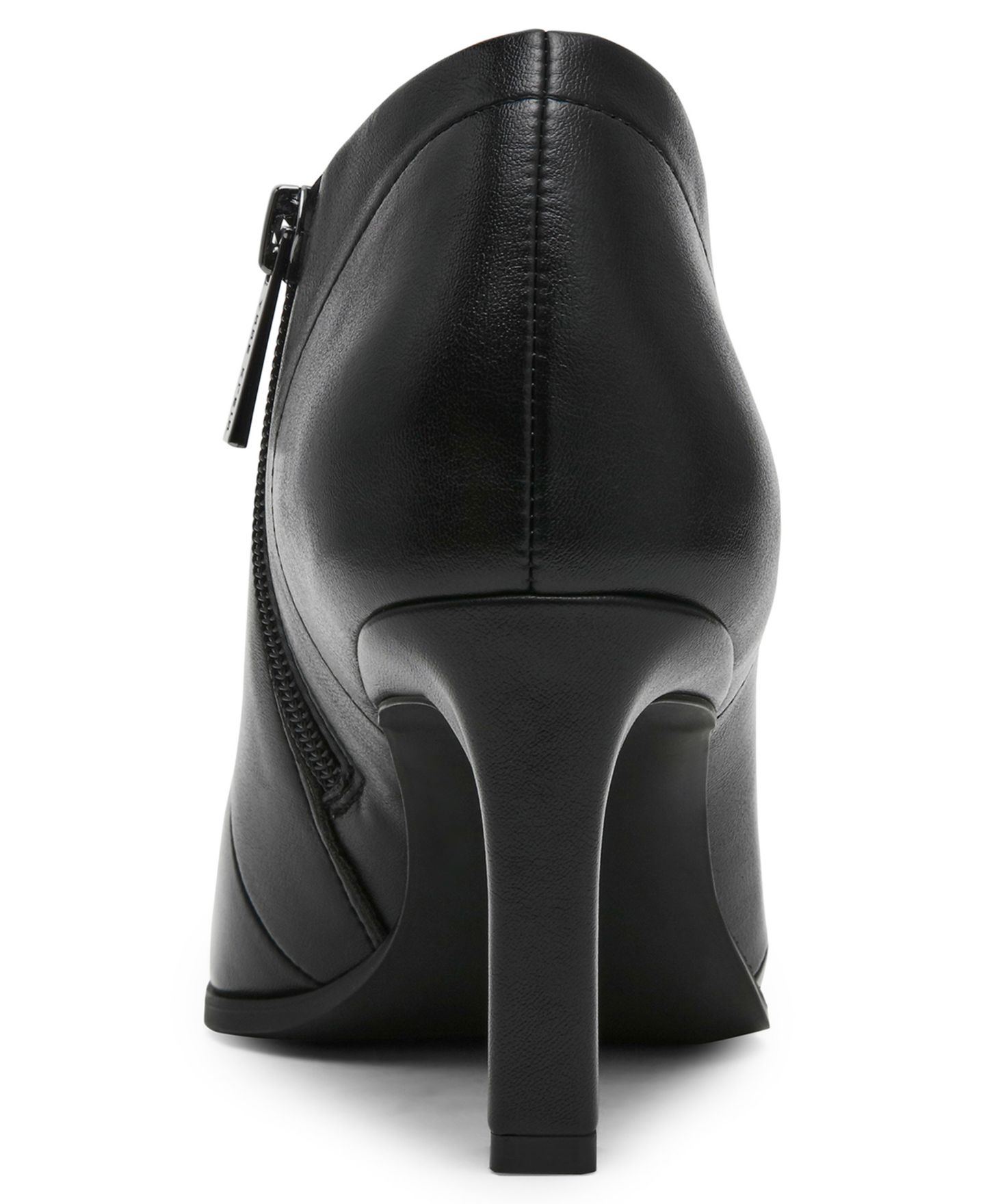 Женские ботинки Anne Klein Crush Zipper Dress Booties, цвет: Чёрный гладкий — фото 3