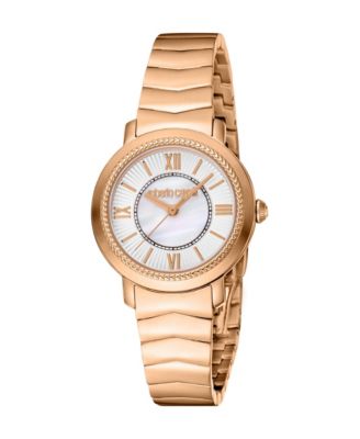 Women's Glam Quartz IP Stainless Steel Bracelet Watch