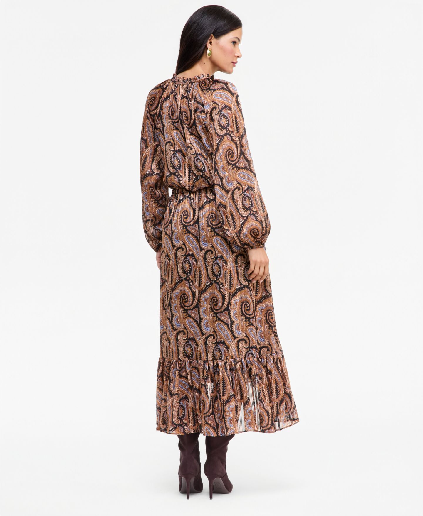 Женское платье I.N.C. International Concepts Long-Sleeve Printed High-Low, цвет: Helena Paisley — фото 2