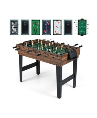 10-in-1 Combo Game Table Set 50in Multi-Game Table with Foosball