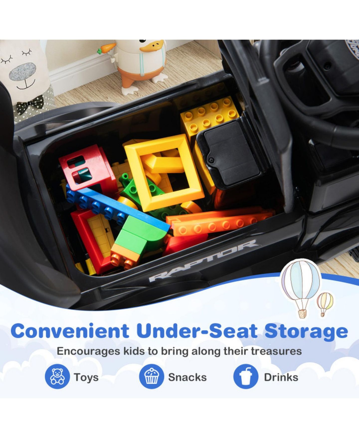 Детская игрушка SUGIFT 3-In-1 Push Ride-On Car, 33.5" x 14" x 37", Ages 18-36 Months, цвет: Чёрный — фото 8