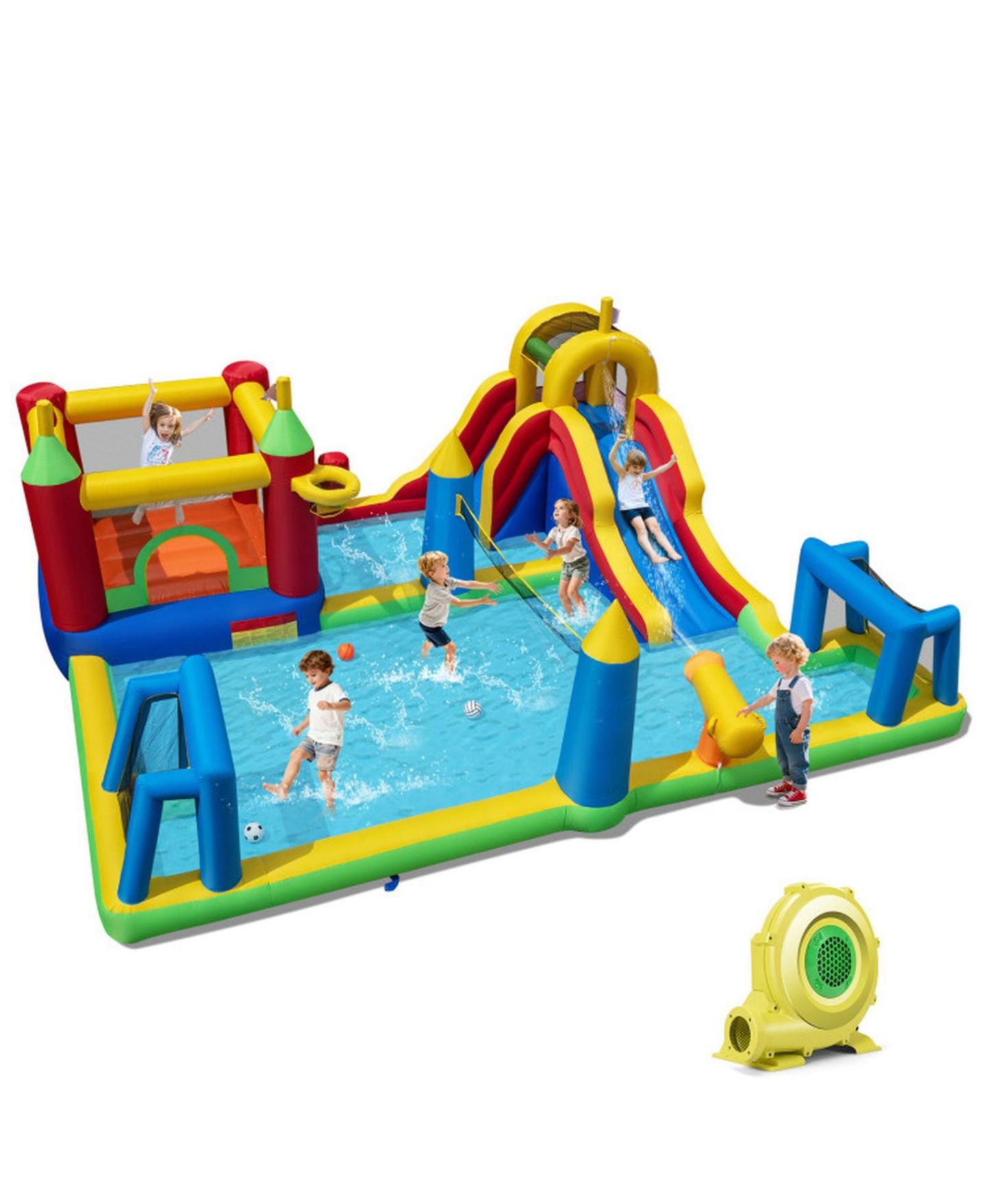 Детская игрушка SUGIFT 9-in-1 Inflatable Water Slide Bounce House (197" x 161" x 75"), Accommodates 2 Kids, Ages 3-12, цвет: Open Miscellaneous — фото 10