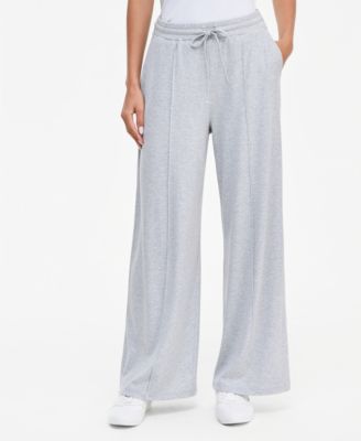 Women's Rib-Knit Wide-Leg Pull-On Pants