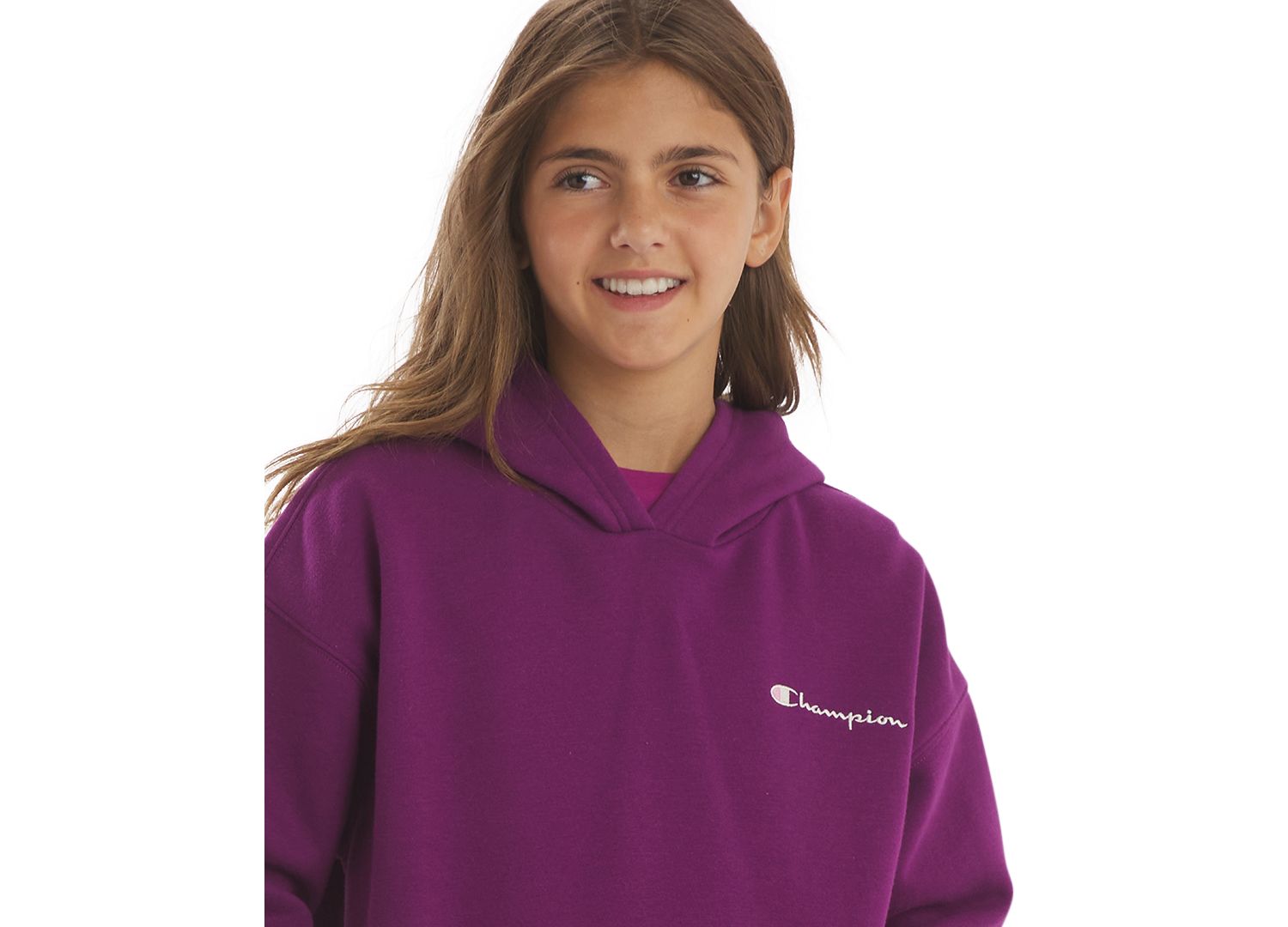 Girls' 4-16 Bow Graphic Hooded Sweatshirt