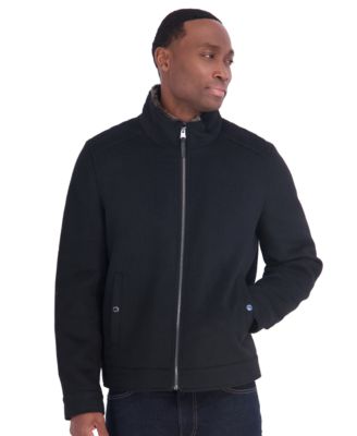 Men's Wool Hipster Trimmed Collar Jacket