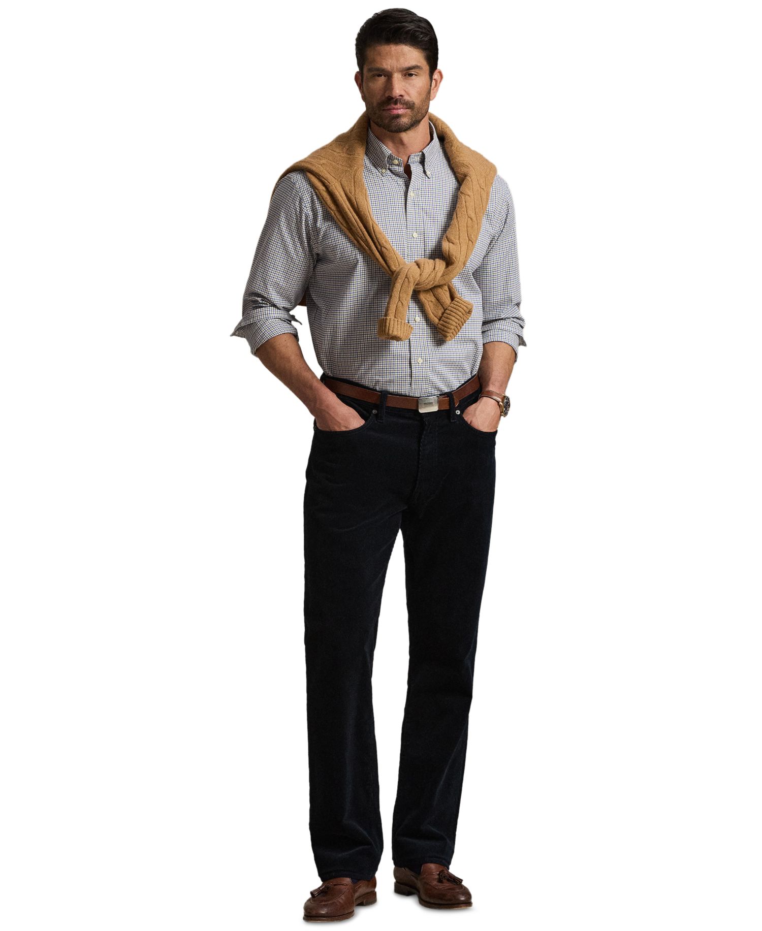 Men's Big & Tall Plaid Twill Shirt