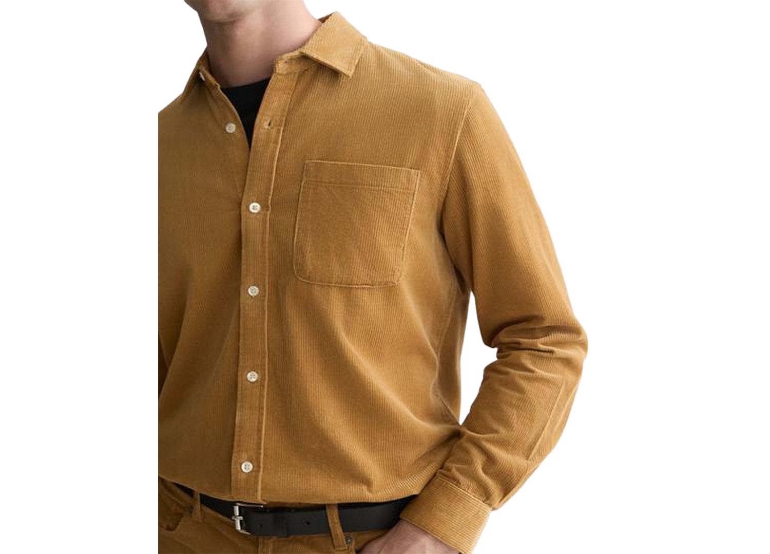 Men's Corduroy Button-Down Shirt
