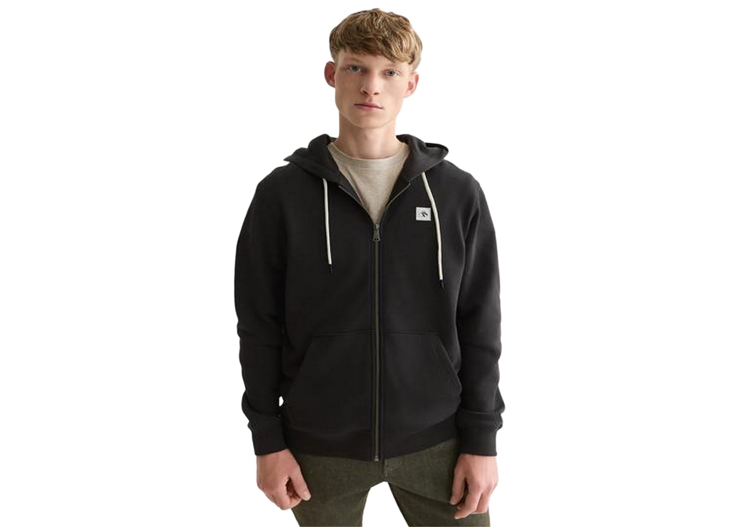 Men's Logo Badge Full-Zip Hoodie