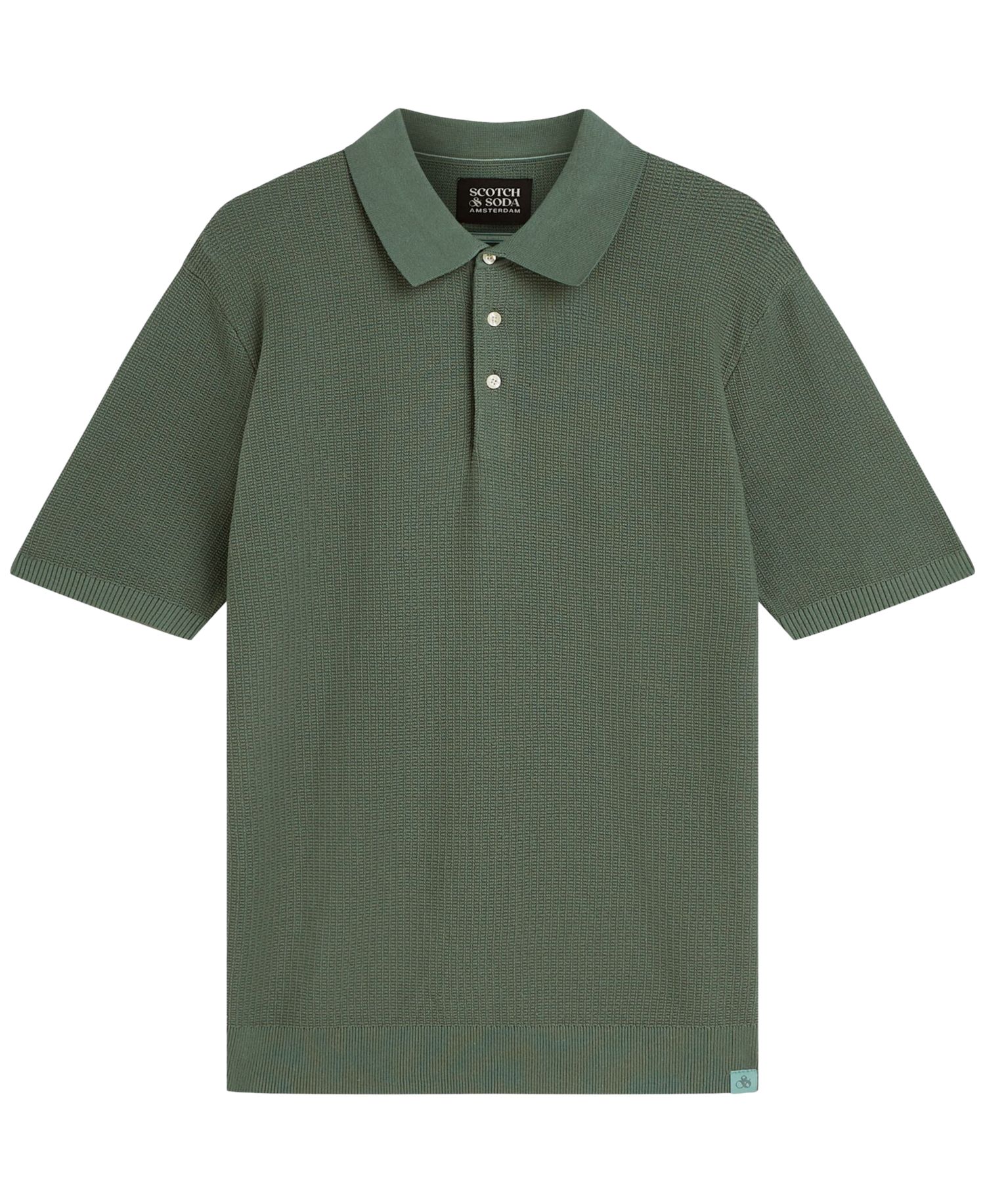 Men's Structured Regular-Fit Knitted Polo Shirt