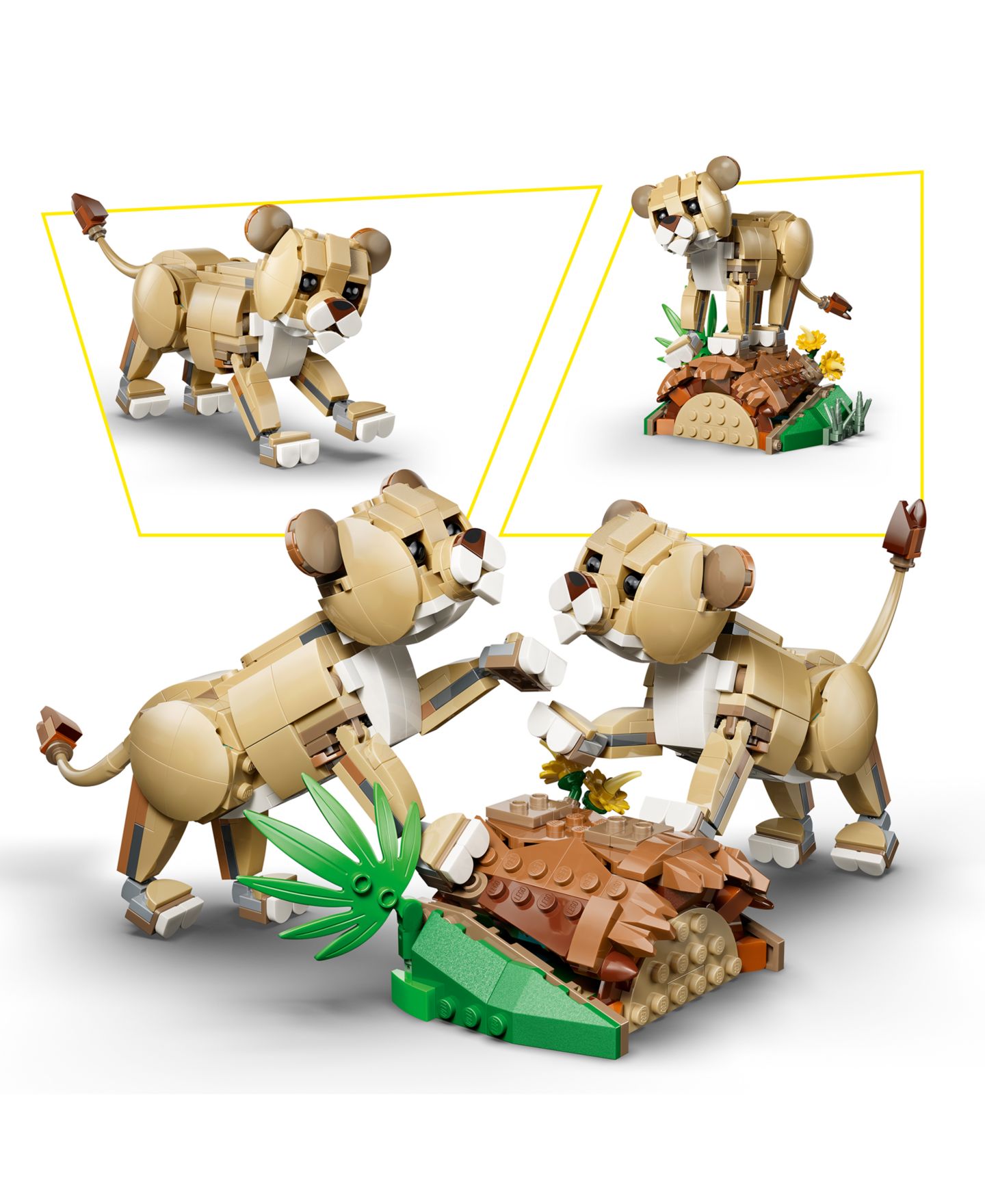 Детские конструкторы LEGO® Creator 3 in 1 Wild Animals: Majestic Lion 31386, 839 Pieces — фото 3