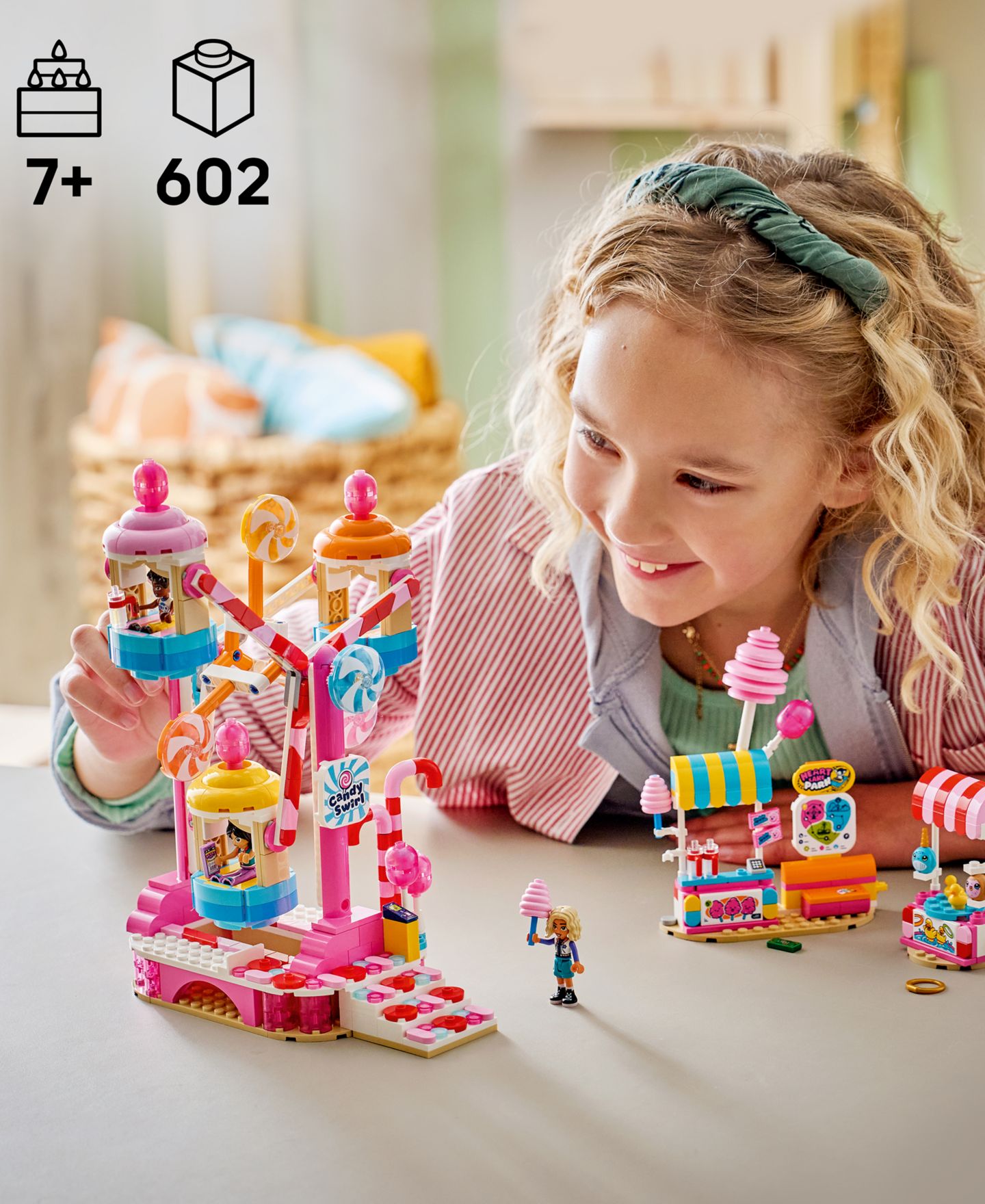 Детские конструкторы LEGO® Friends Candy Cupcake Ferris Wheel 42700, 602 Pieces — фото 5