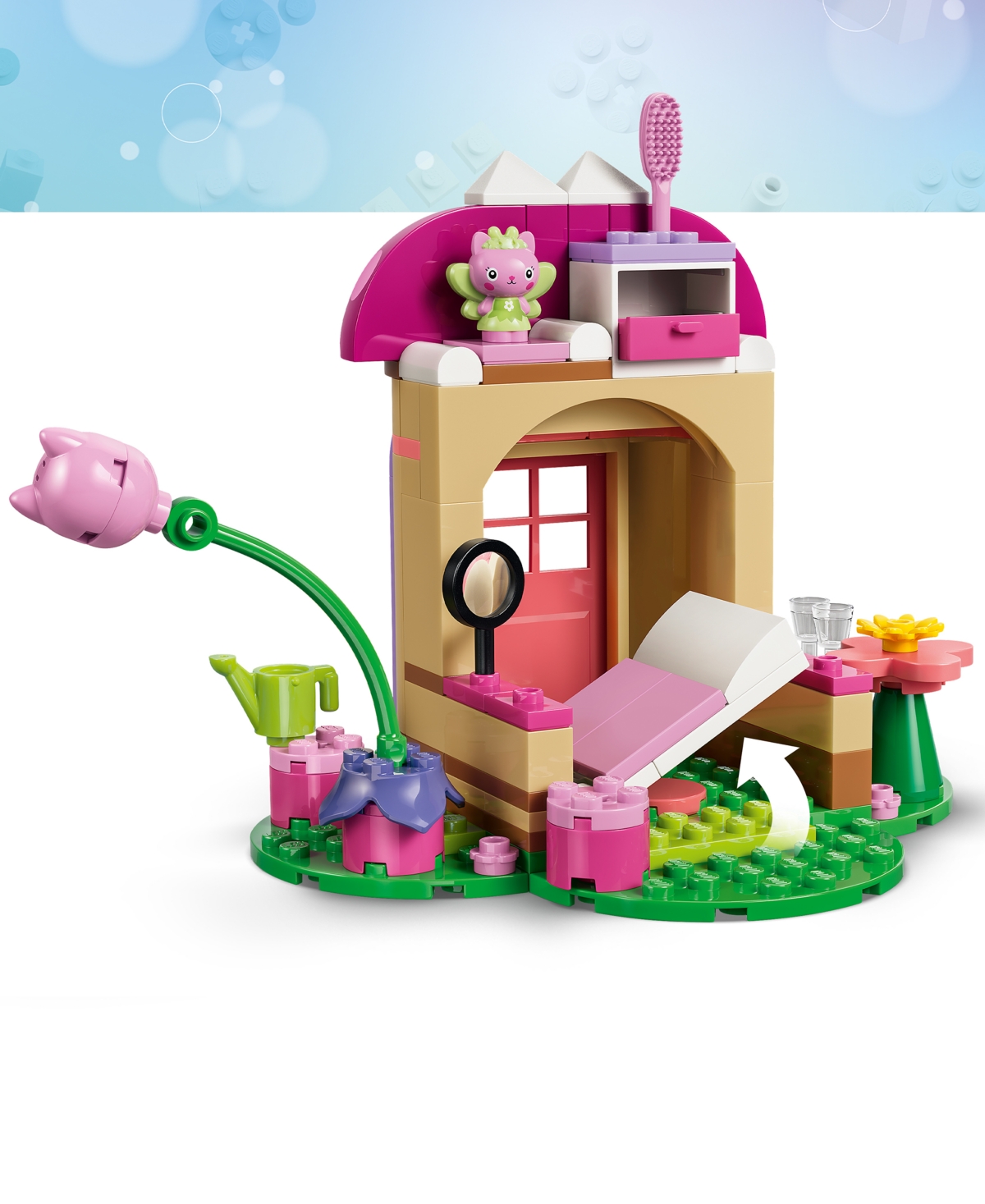 Lego Gabby's Dollhouse Kitty Fairy's Garden House 11212 103-Piece Building Set, Ages 4+